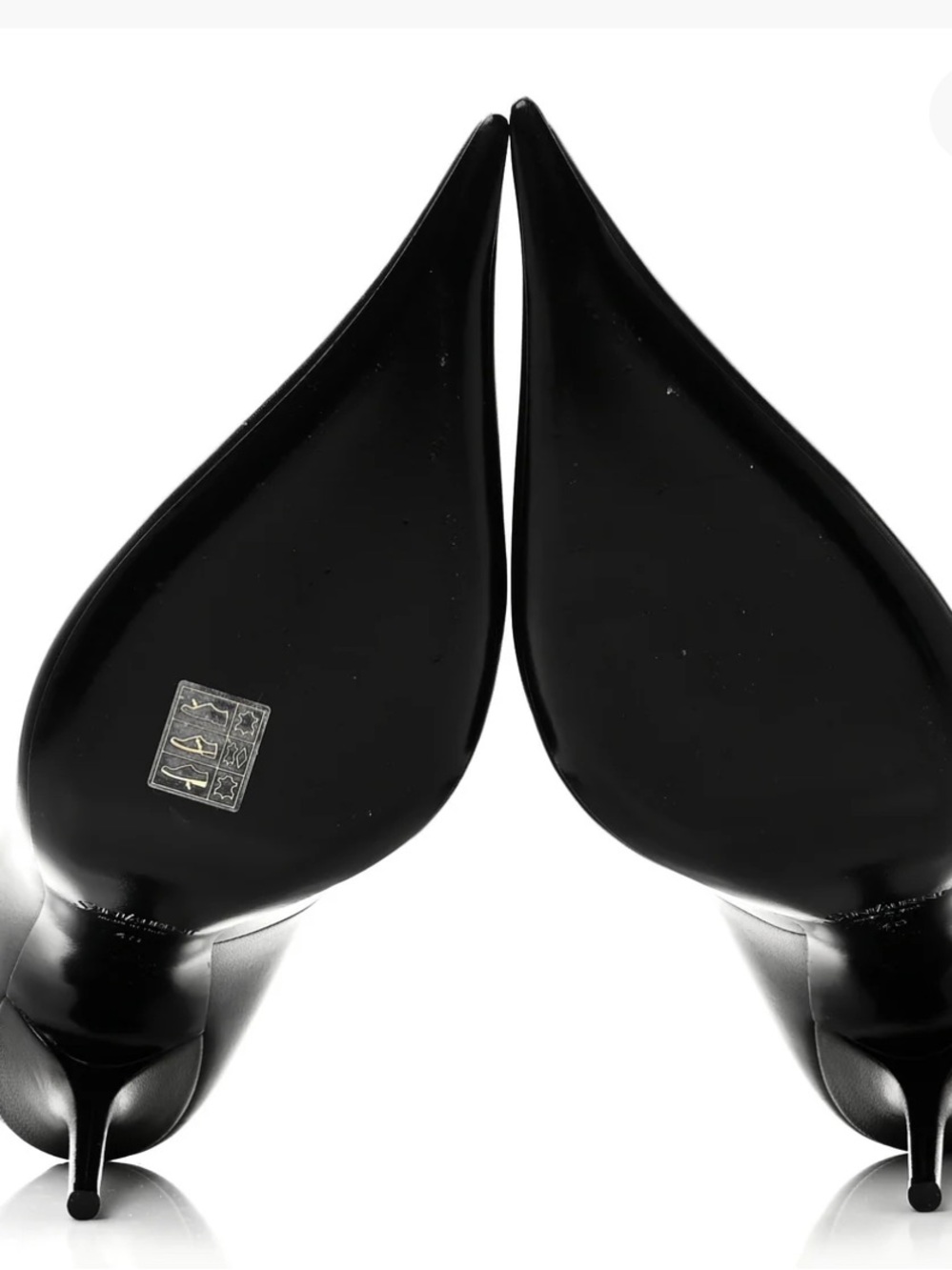 SAINT LAURENT Classic Women's Pointed Toe High Heel Pumps in Black - Picture 15 of 17